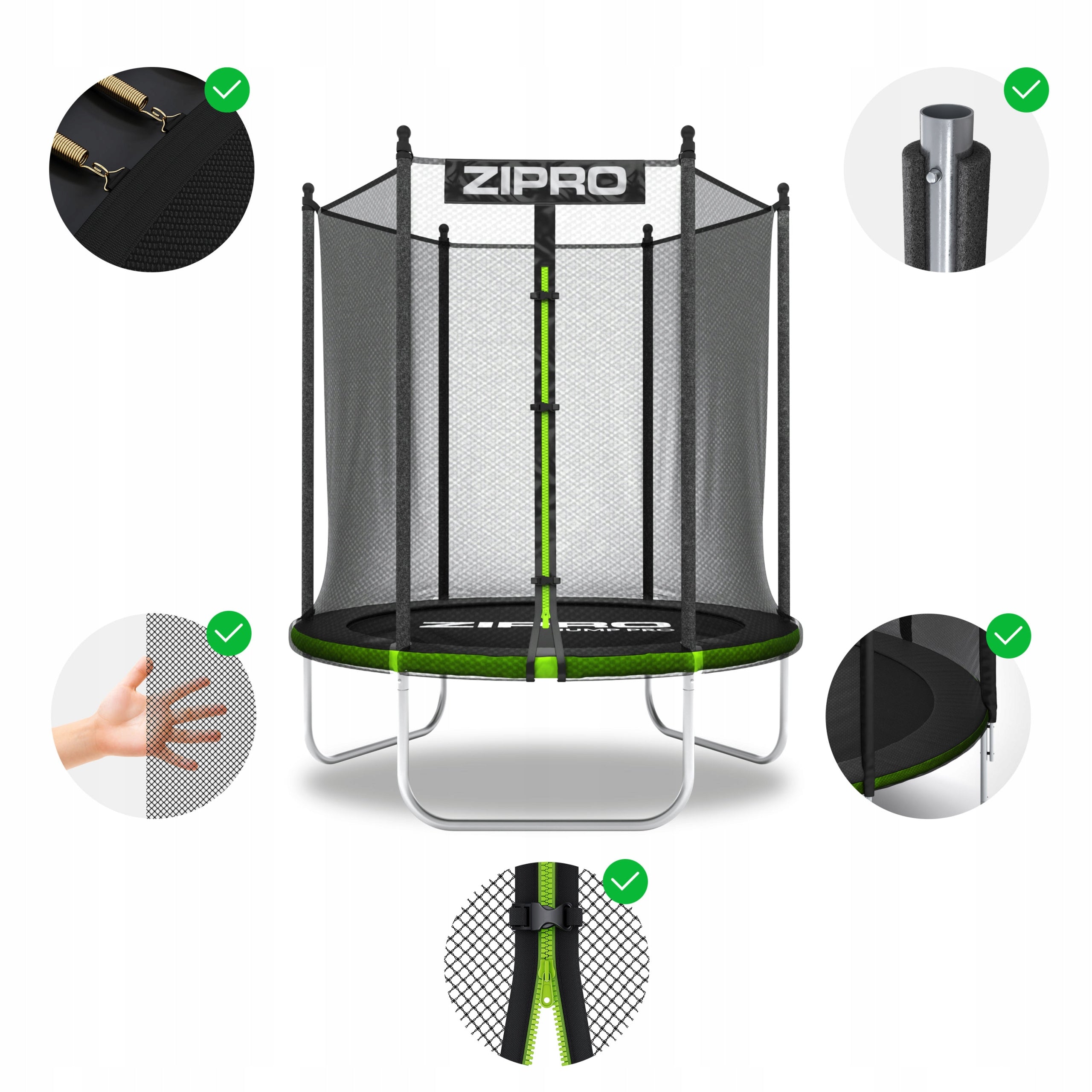 Garden trampoline with outdoor net for children 4FT 127cm - Zipro Brand Zipro