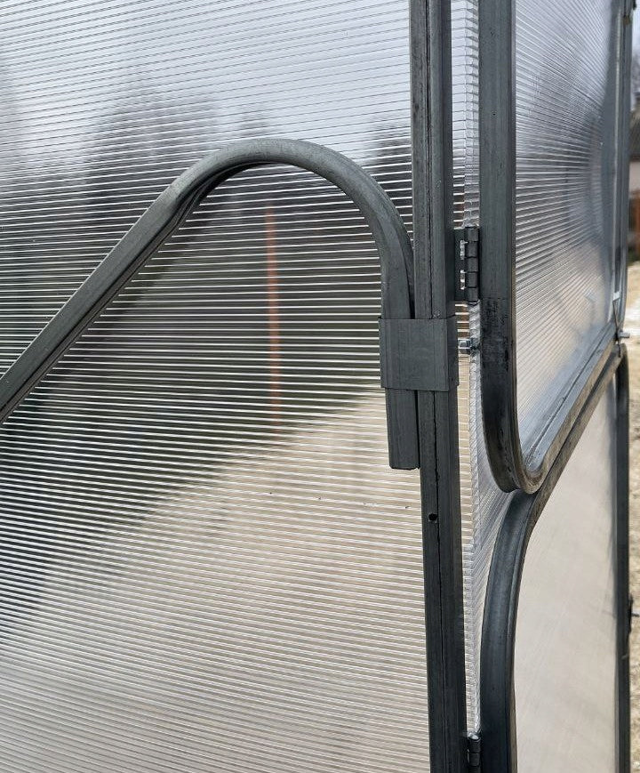 Garden tunnel greenhouse polycarbonate 4mm 3.5x8m p. 20x40mm 2025! Manufacturer no brand