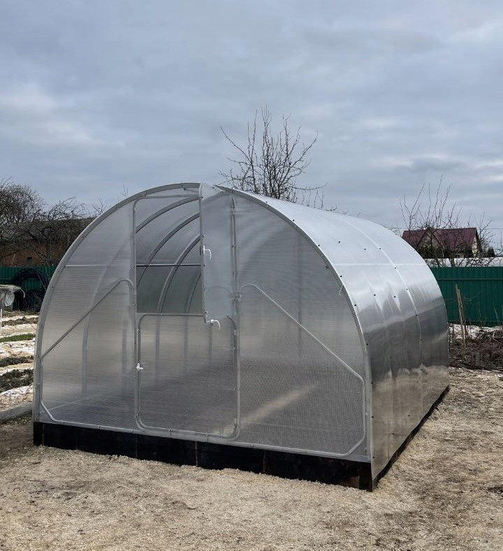 Garden tunnel greenhouse polycarbonate 4mm WOLA PRO 3x10m p. 20x40mm 2025! Width 3 m
