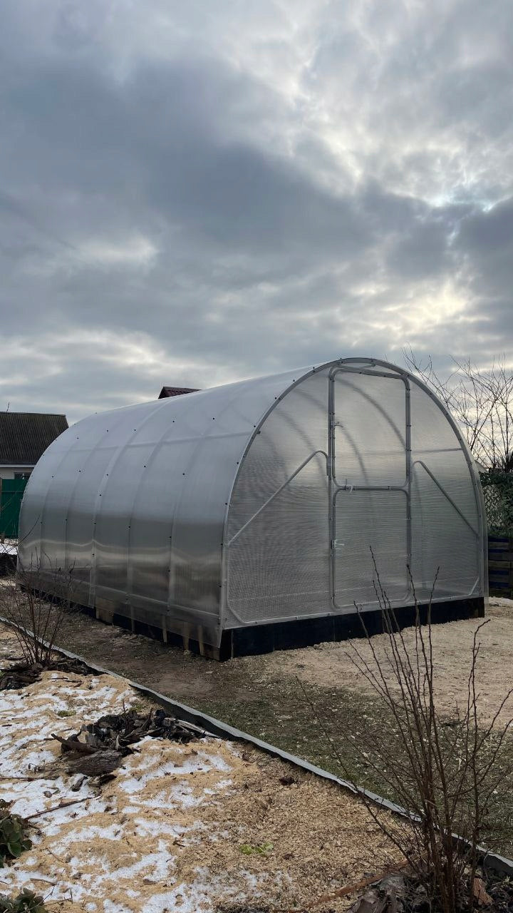 Garden tunnel greenhouse polycarbonate 4mm WOLA PRO 3x8m profile 20x40mm Length 8 m