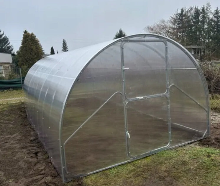 Garden tunnel greenhouse polycarbonate 4mm WOLA PRO 3x8m profile 20x40mm Product height 200 cm