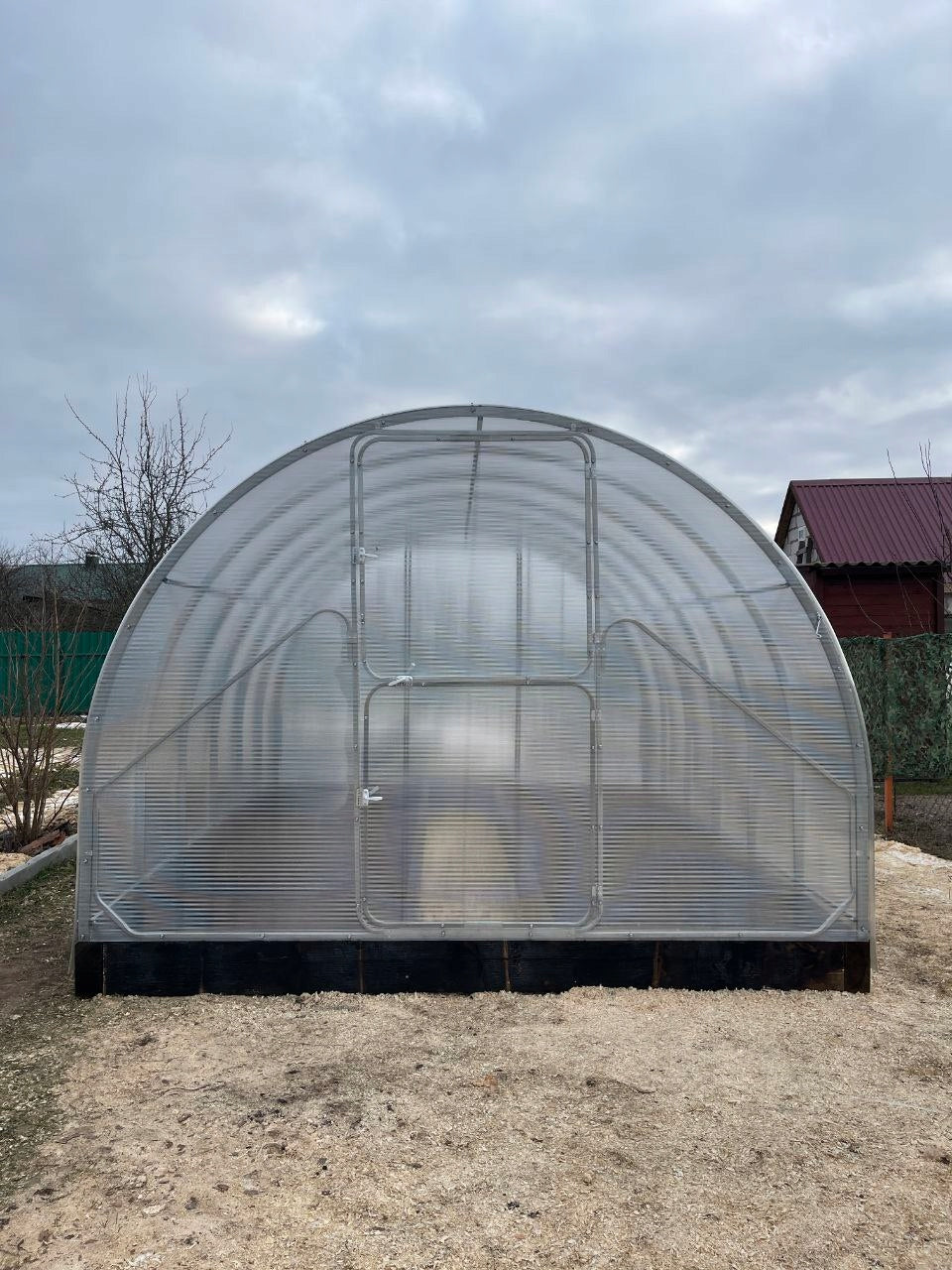 Garden tunnel greenhouse polycarbonate 6mm WOLA PRO 3x6m profile 20x40mm Manufacturer code 6mm WOLA PRO 3x6m profil 20x40mm