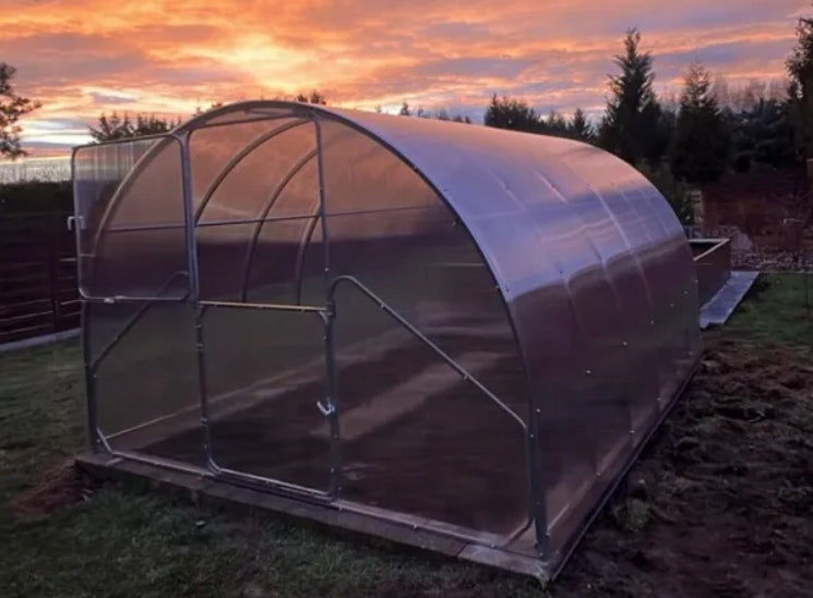 Garden tunnel greenhouse polycarbonate 6mm WOLA PRO 3x6m profile 20x40mm Width 3 m