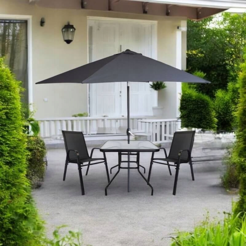 Garden umbrella 300 cm XXL broken LARGE BALCONY TERRACE GARDEN grey SOLID Manufacturer code Parasol Ogrodowy Caria 300 cm - 34217