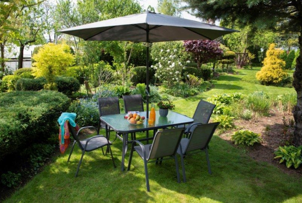 Garden umbrella FLORIDA graphite 3 meters in diameter EAN (GTIN) 5902869219874
