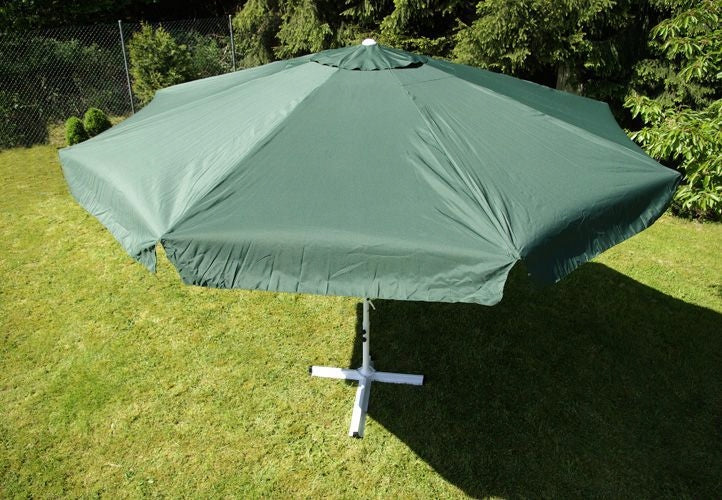 Garden umbrella green with crank 4 m Color gray
