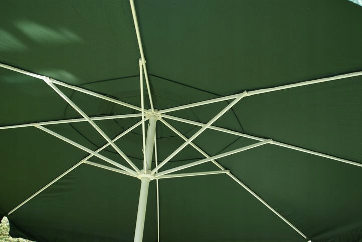 Garden umbrella green with crank 4 m Diameter/width 1 cm