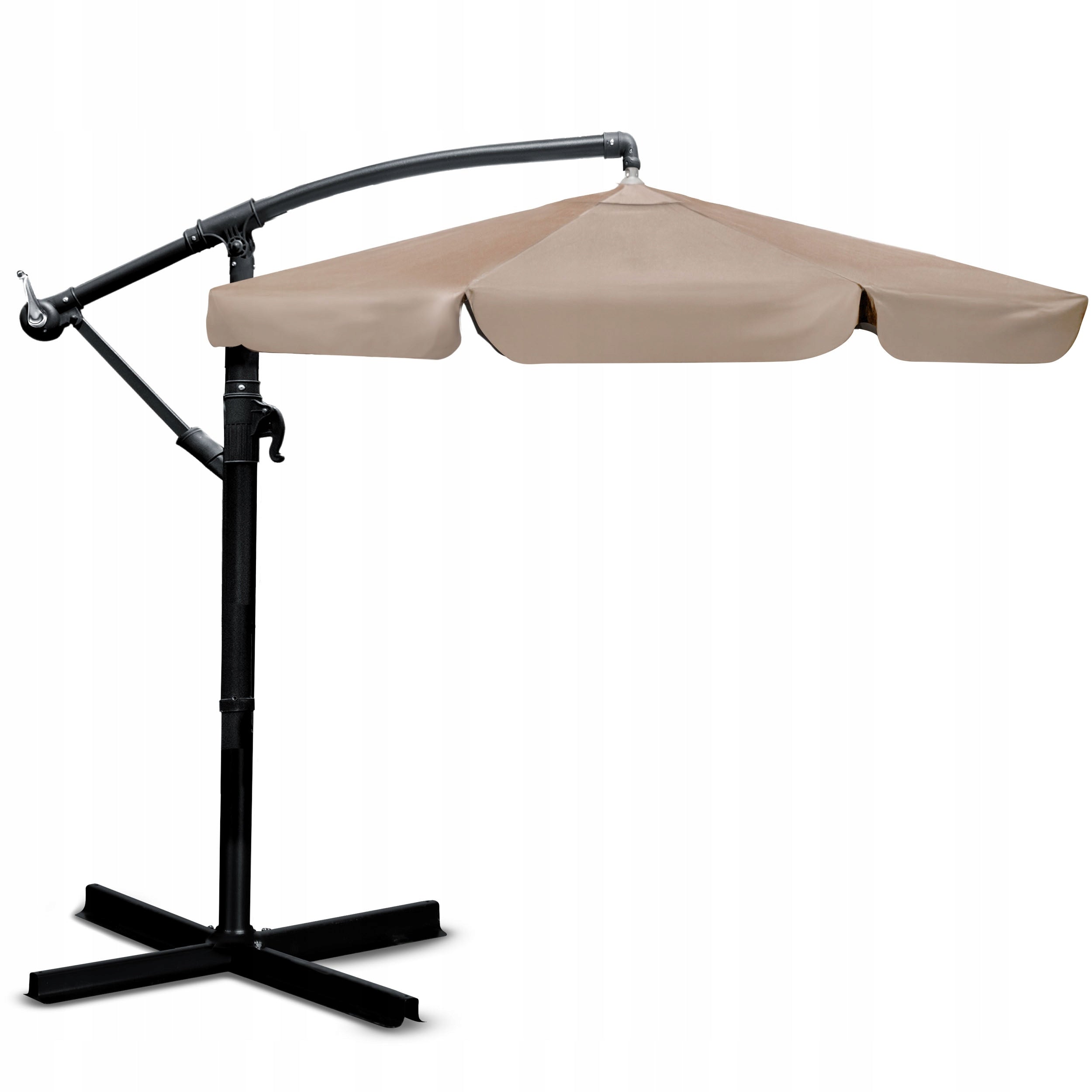 Garden umbrella large folding with boom cover 6 segments Ø 350cm Packaging status original