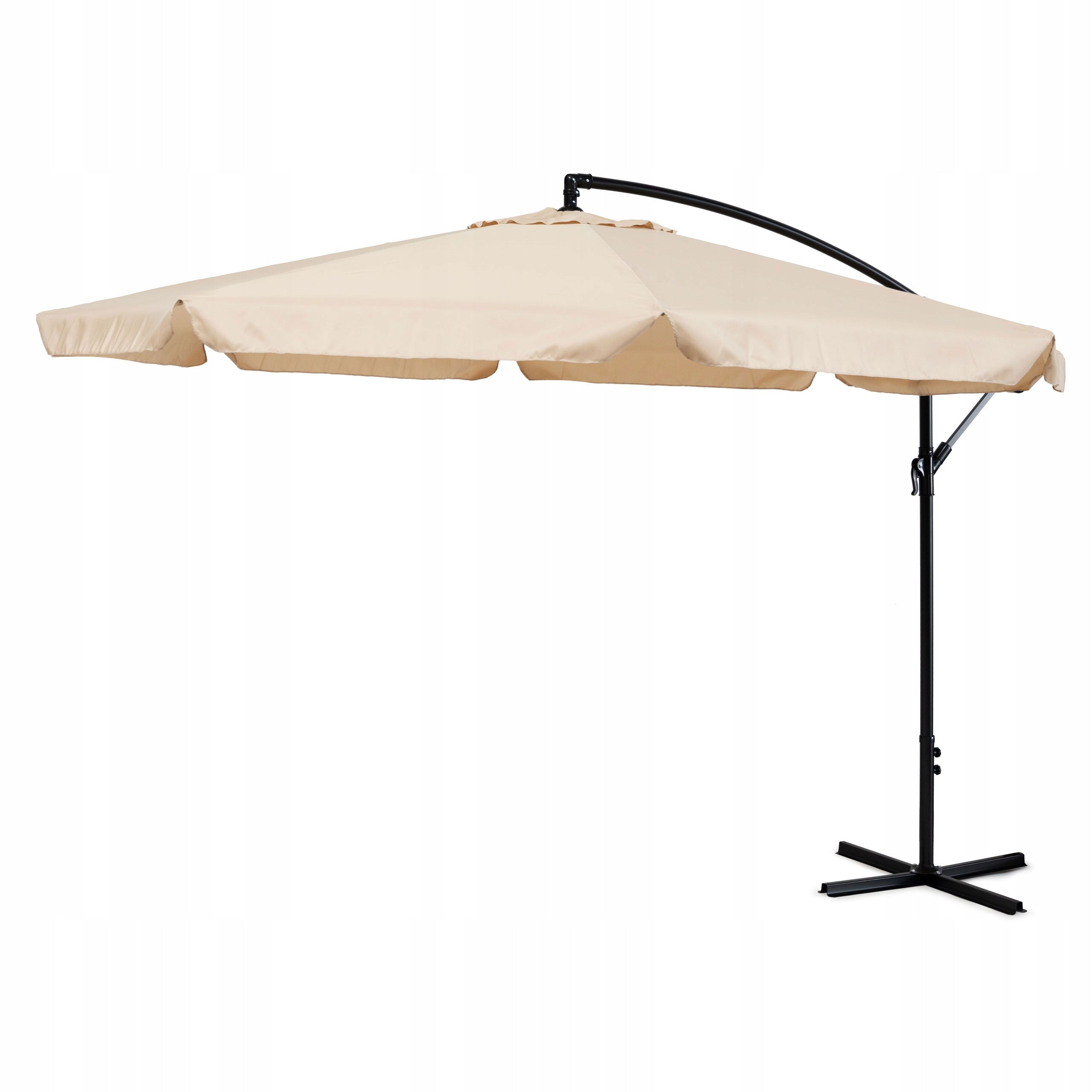 Garden umbrella large on boom folding 3,5 m beige MultiGarden Manufacturer Modern Home