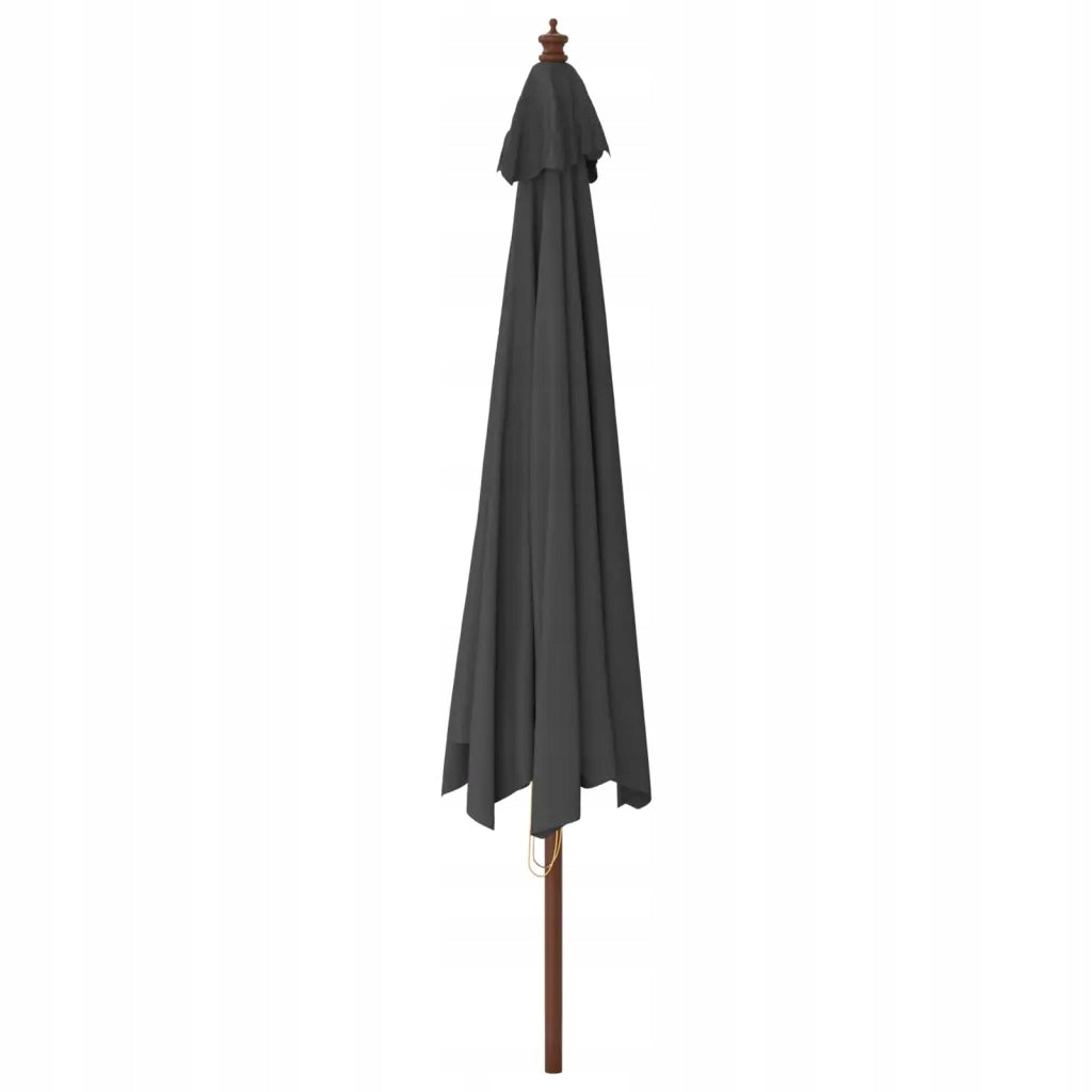Garden umbrella on wooden post, anthracite Manufacturer code 363177