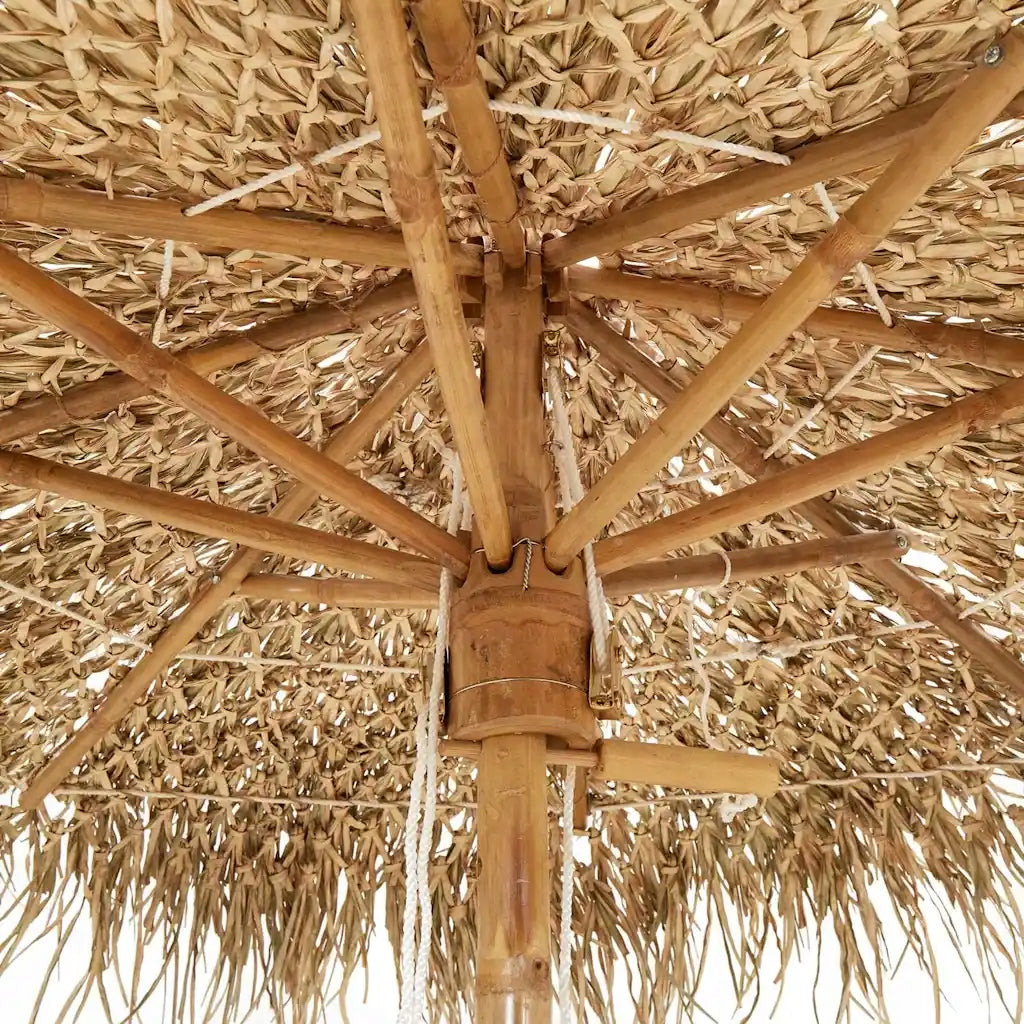Garden umbrella with bamboo and banana leaves, 270 cm Kind classic