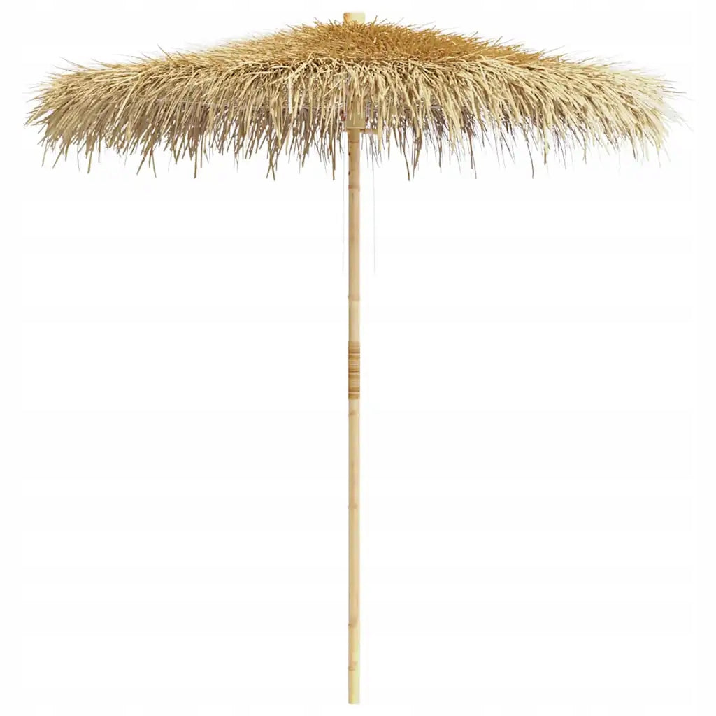 Garden umbrella with bamboo and banana leaves, 270 cm