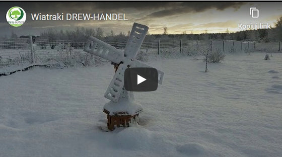 Garden windmill with LED illumination 170cm anthracite Kind windmill