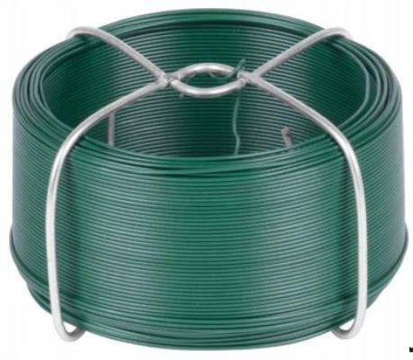 Garden wire PVC green 1,2 mm 50 m on spool strong for binding plants Packaging status original