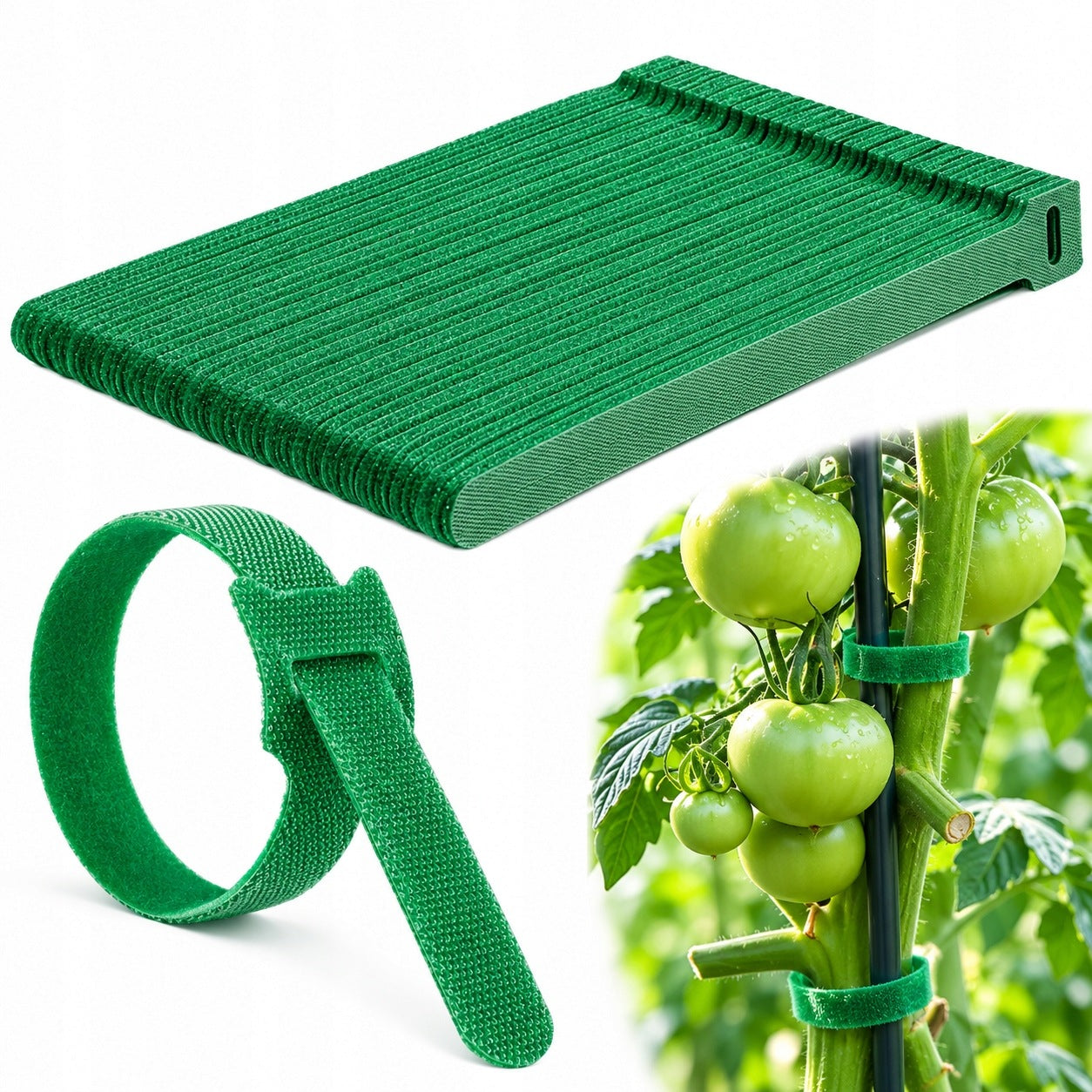 Gardening Headbands Supporting Plants 100pcs Green 15cm
