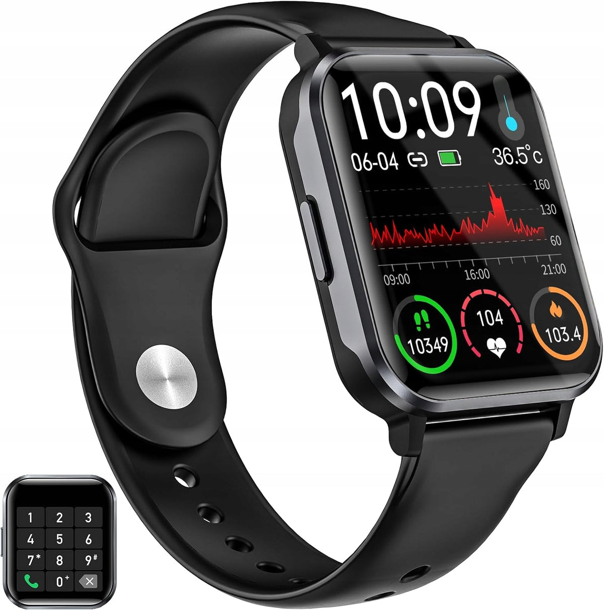 Gardien Smartwatch 1.8" with phone, Alexa, SpO2 and 100+ sports Packaging status original