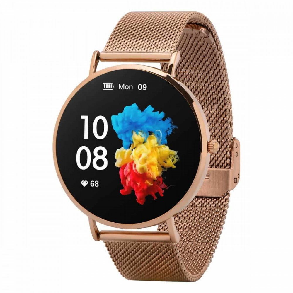 Garett Electronics Smartwatch Verona Gold Steel
