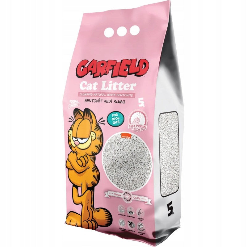Garfield bentonite cat litter super absorbent does not dust baby powder 5L
