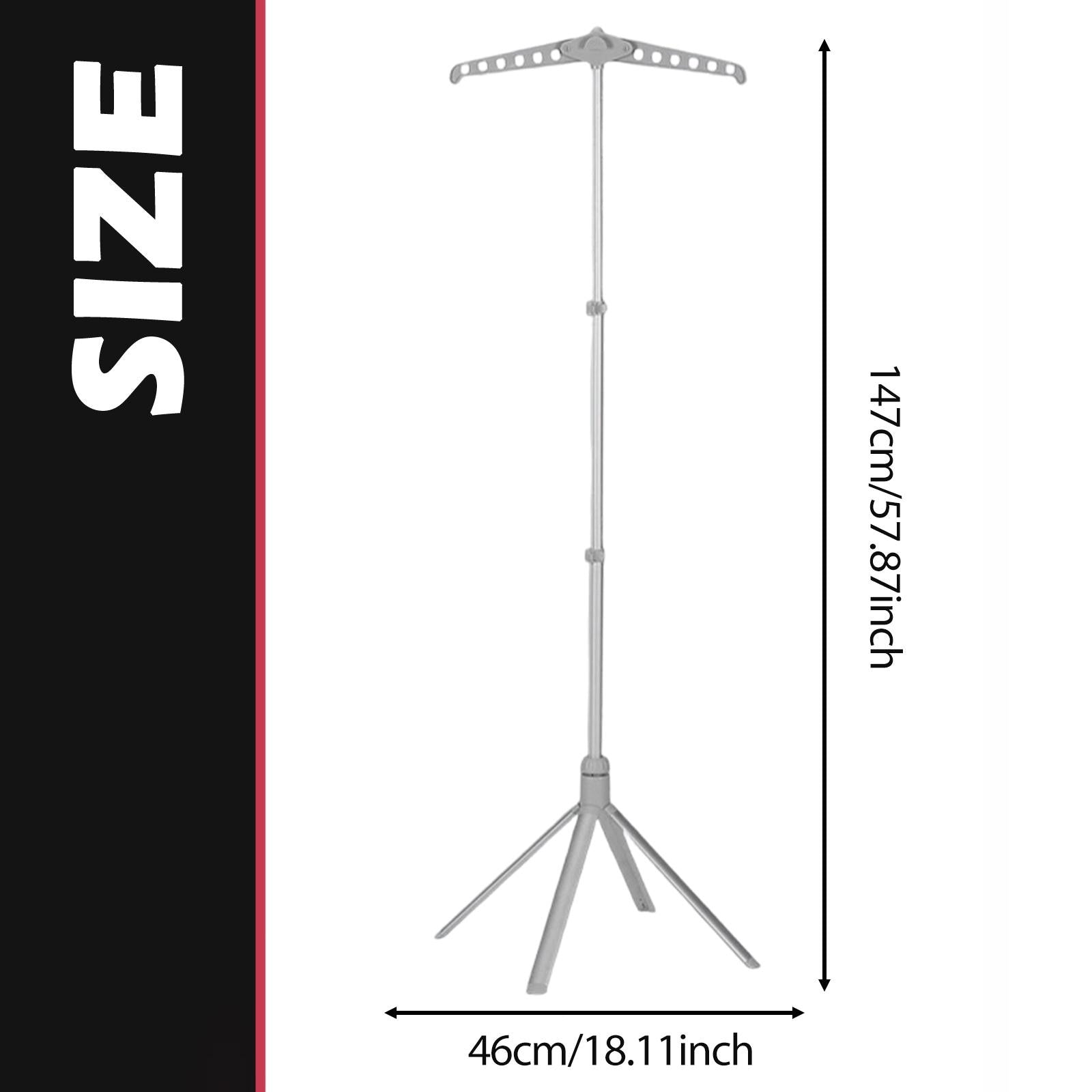 Garment Steamer Stand Garment Rack Clothes Drying Rack, Clothes Grey Packaging status original