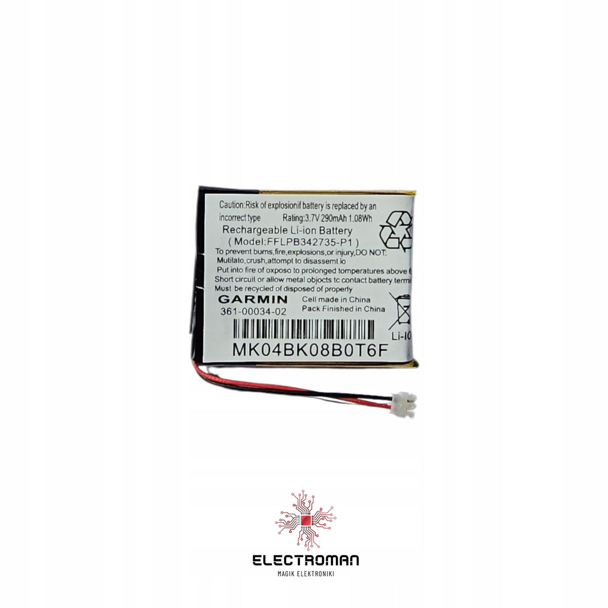 Garmin 361-00034-02 Fenix 3/HR Battery + Optional Service Packaging status original