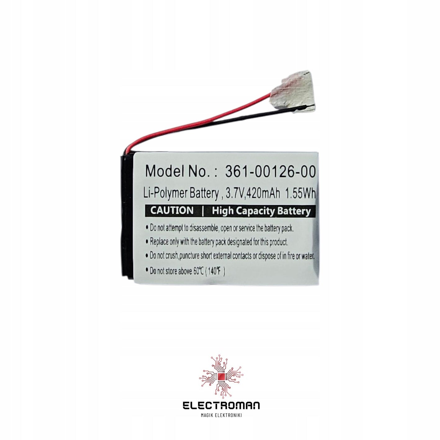 Garmin 361-00126-00 Li-Polymer 420mAh Fenix 6X/Tactix Delta Battery Packaging status original
