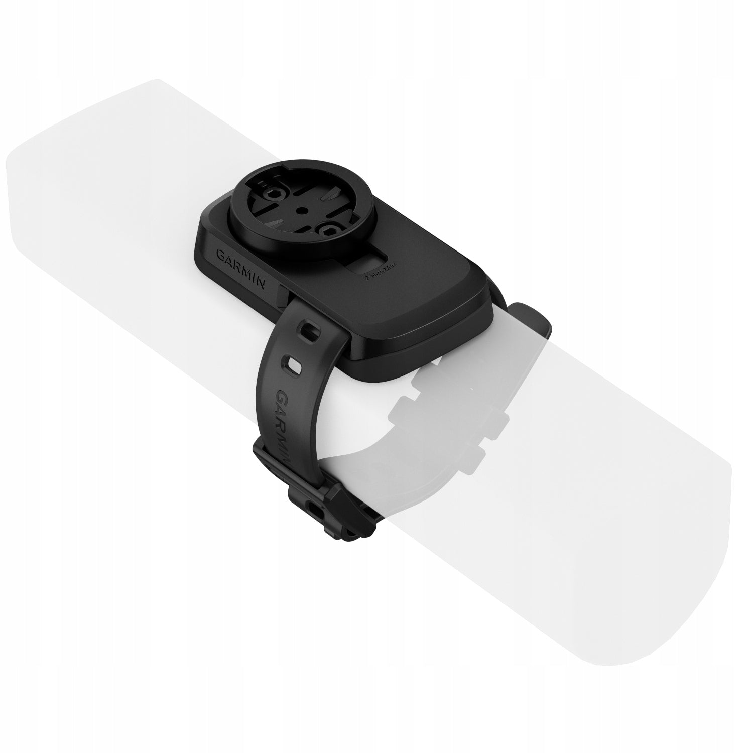 Garmin Edge counter holder for mounting on the upper tube of an MTB bike