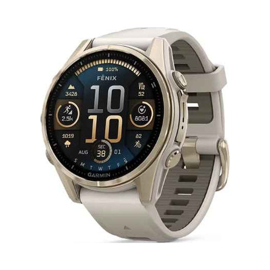 Garmin Fenix 8 43mm AMOLED Sapphire Soft Gold with PL TOPO 2026.1