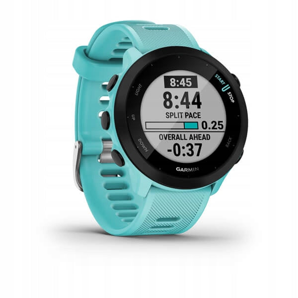 Garmin Forerunner 55 Turquoise. Menu in in Polish. Brand Garmin