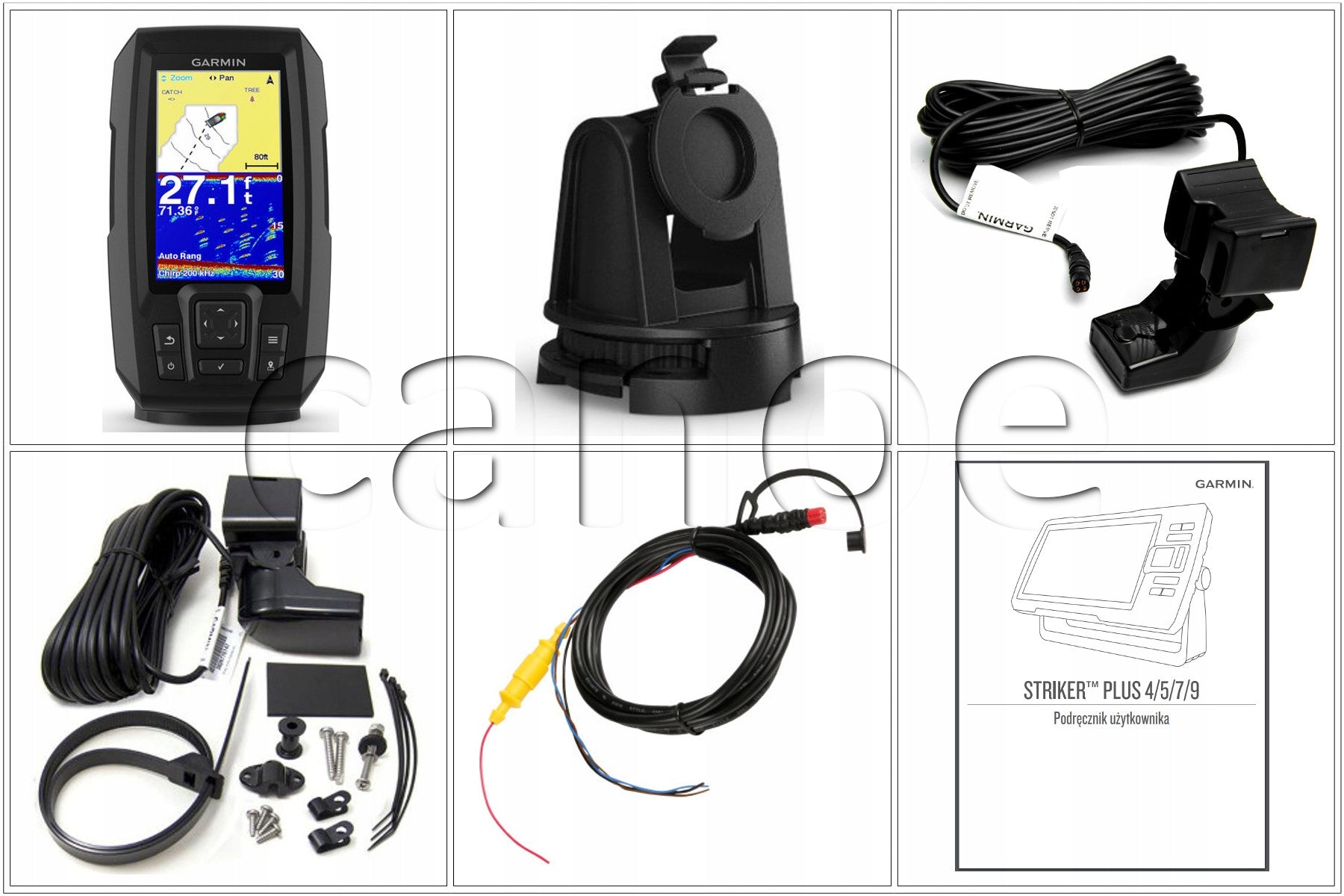 Garmin Striker Plus 4 sounder with 77/200 kHz converter Manufacturer code 010-01870-01