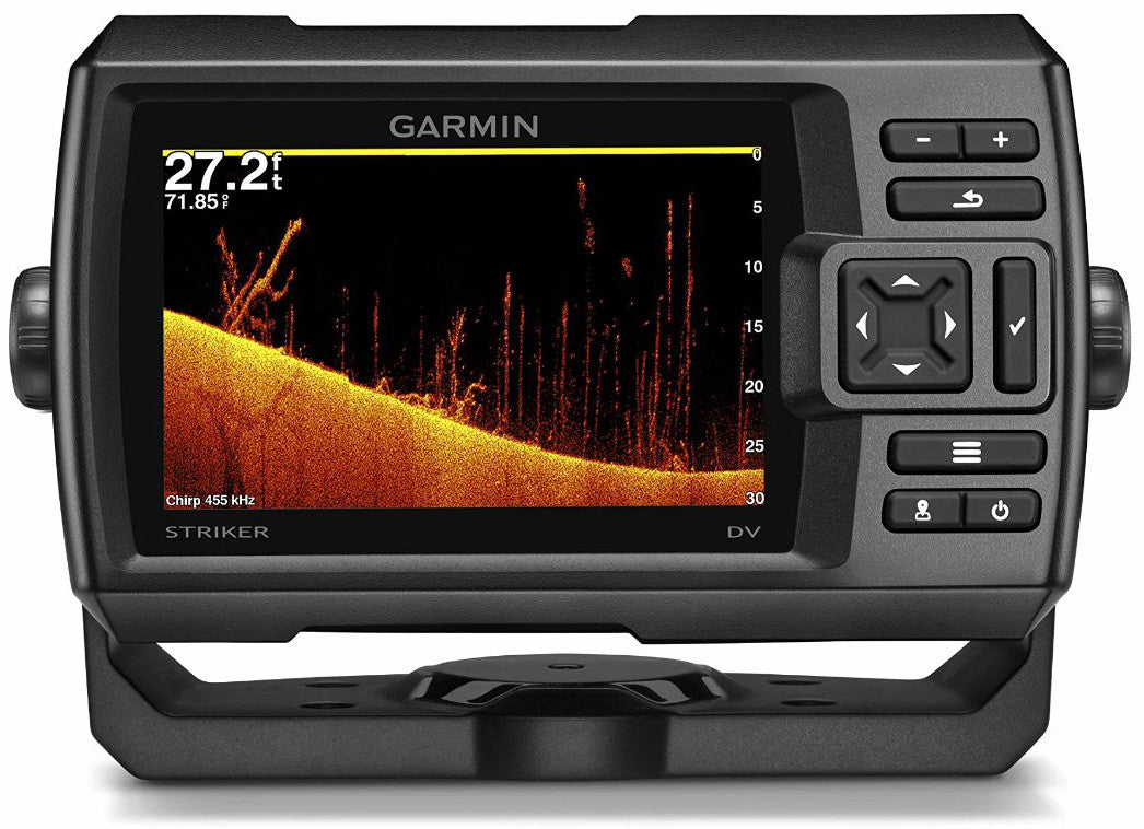 Garmin Striker Vivid 5cv Fishfinder with GT20-TM Transducer Batteries included no