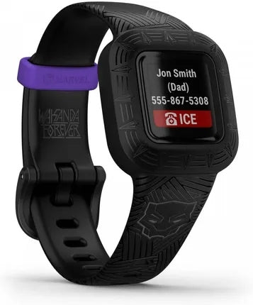 Garmin Vívofit Jr. 3 Marvel Black Panther Activity Monitor for Kids GPS Packaging status original