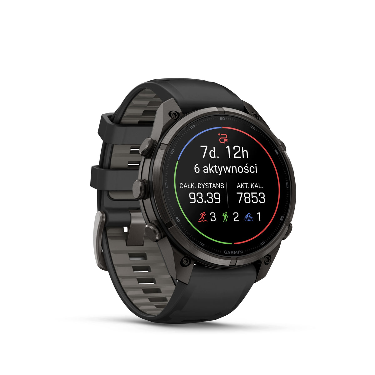 Garmin fenix 9 Pro inReach 47mm Titanium Carbon Gray (DLC) with Black Strap Manufacturer code 010-04336-11