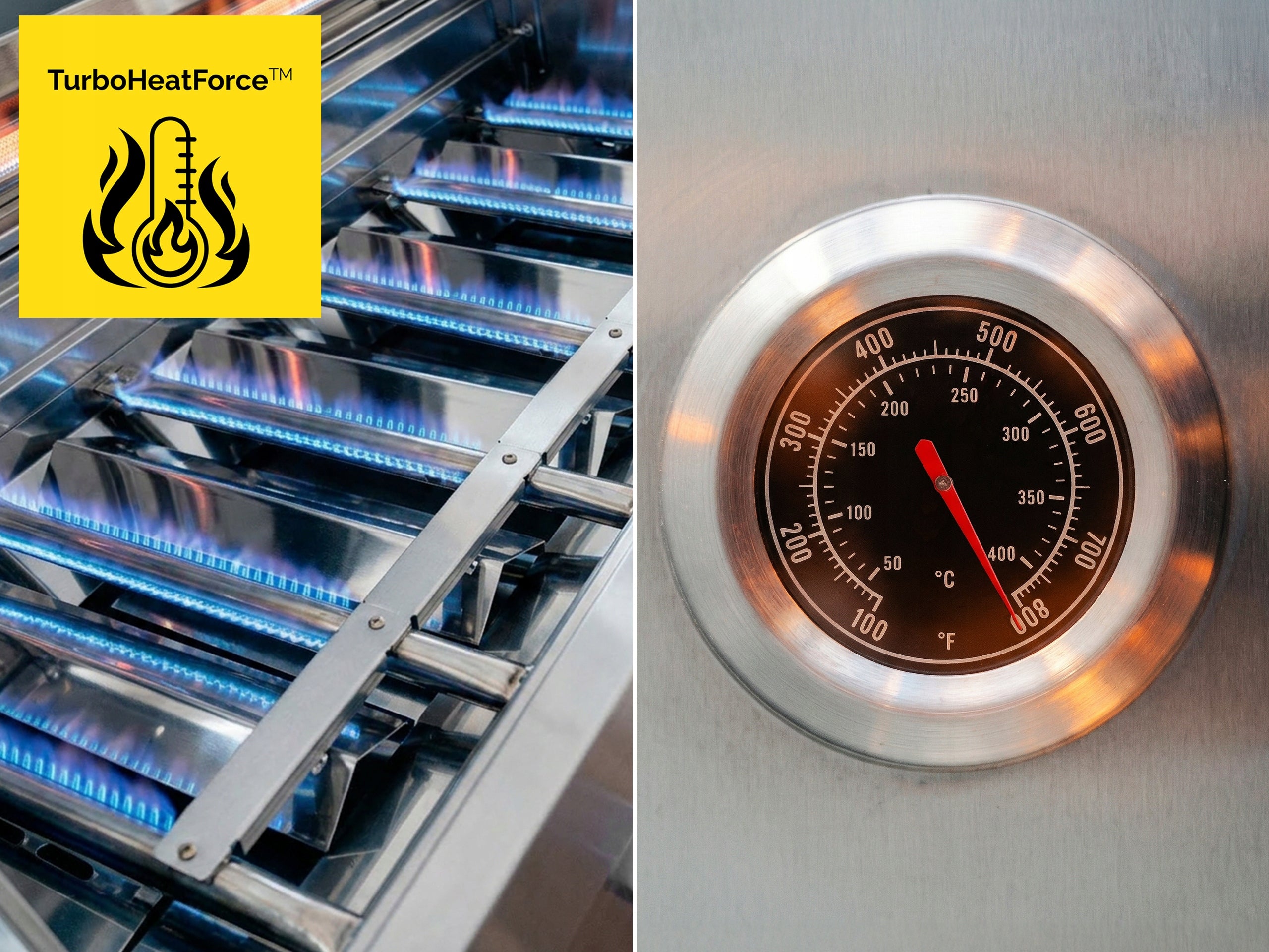 Gas Grill Garden CAST IRON Stainless Steel 6+1 Yoer 22,05 kW + Cylinder Cabinet Power 22.05 kW