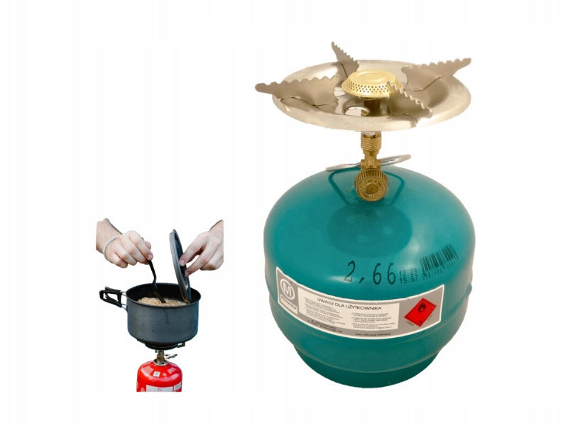 Gas Tourist Stove 1-Burner Camping Portable
