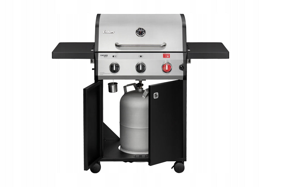 Gas grill Enders Chicago Next 3 R Turbo 3 burners cast iron grate, FREEBIES Number of burners 3