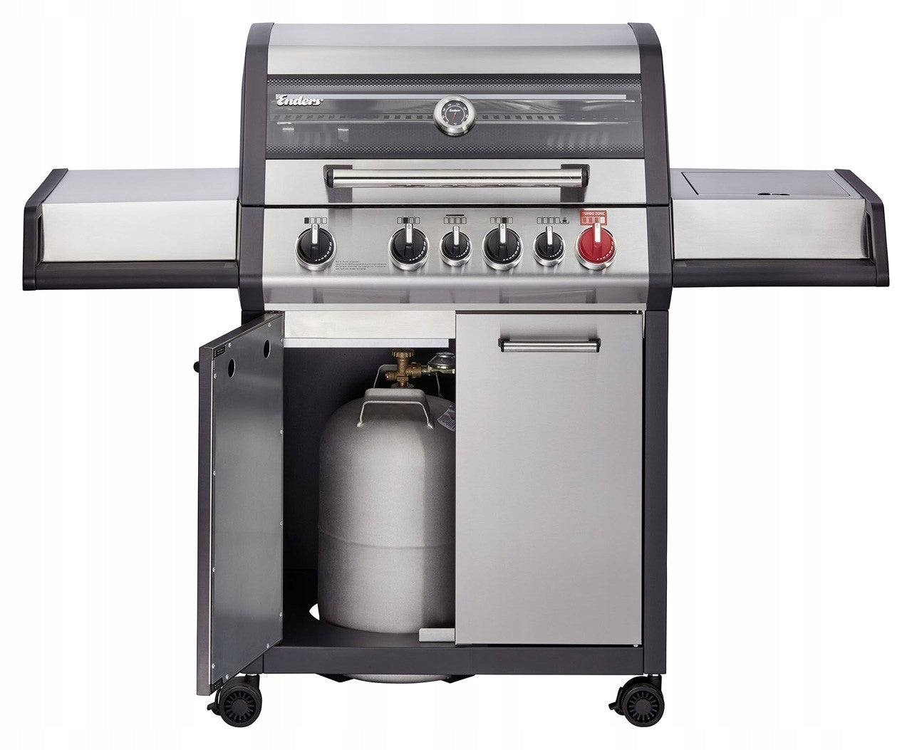 Gas grill Enders Monroe PRO 4 SIK Turbo with corner burner, FREEBIES Brand Enders