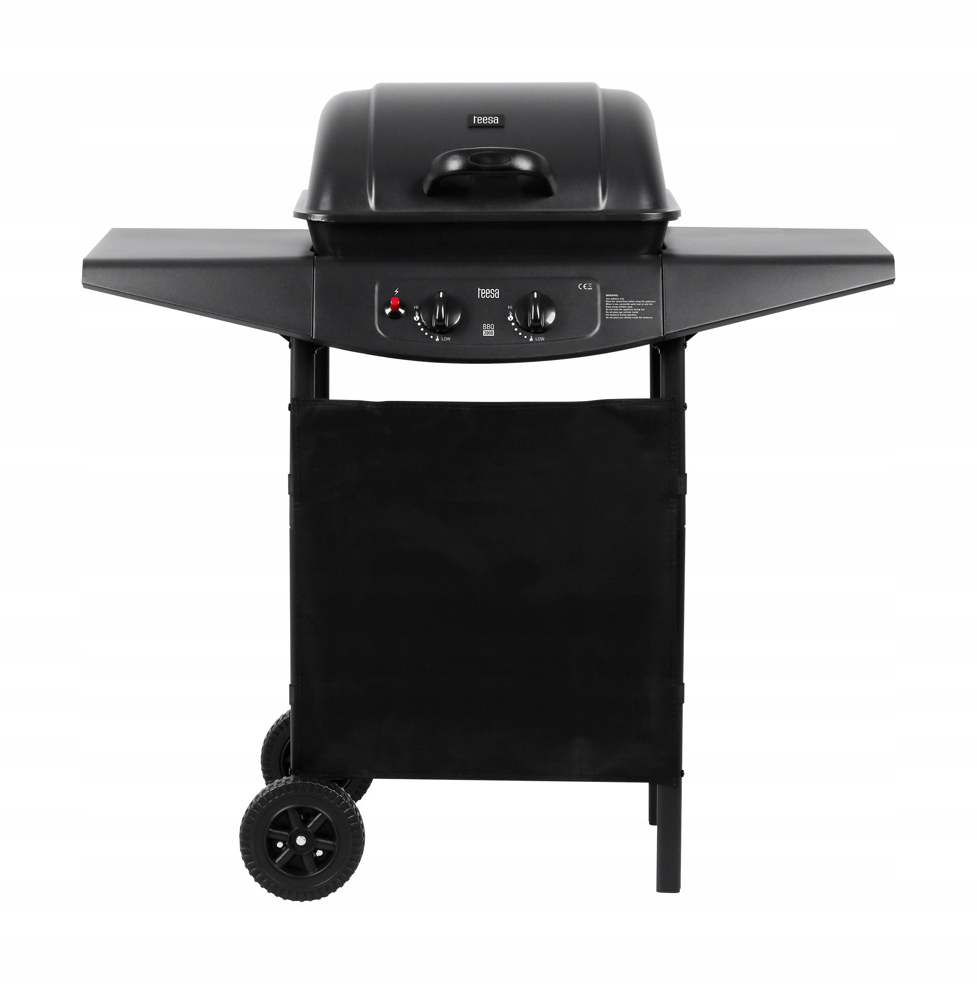 Gas grill Teesa BBQ 2000 2 burners 5 kW TSA0080 Brand Teesa