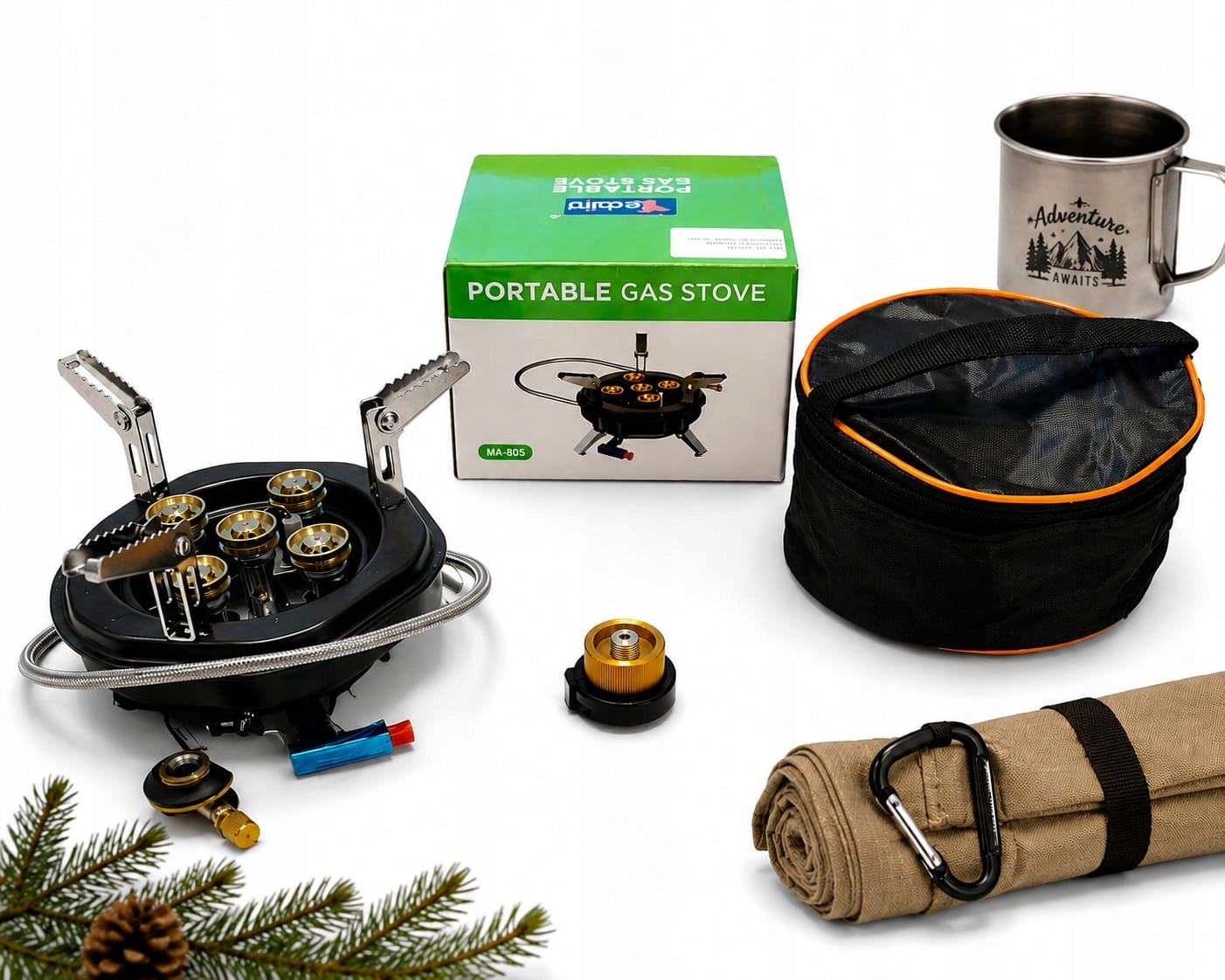 Gas tourist cooker MA-605 10800W | foldable | camping / survival