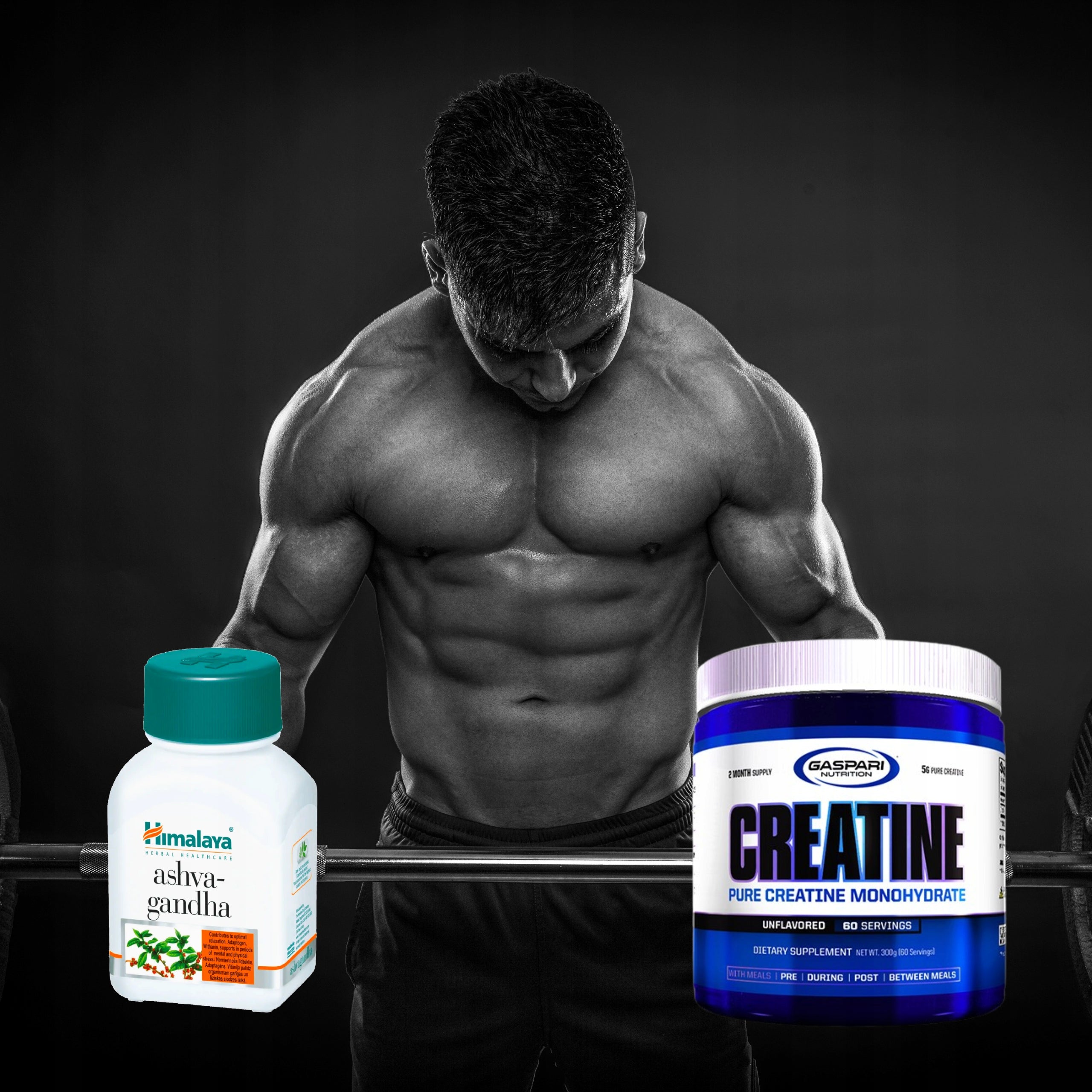 Gaspari Creatine Qualitine 300g Natural Creatine Monohydrate with b6 and b12 Expiration date at least six months from the date of purchase