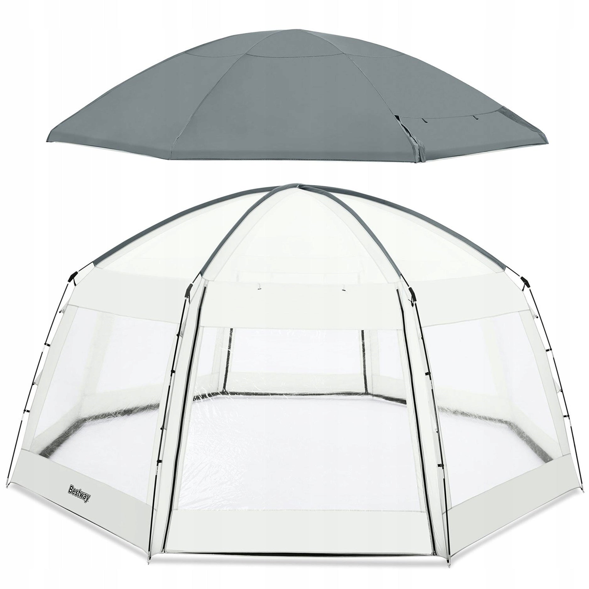 Gazebo Pavilion Tent Canopy Protective Cover for Swimming Pool Jacuzzi 58612 Series 654367