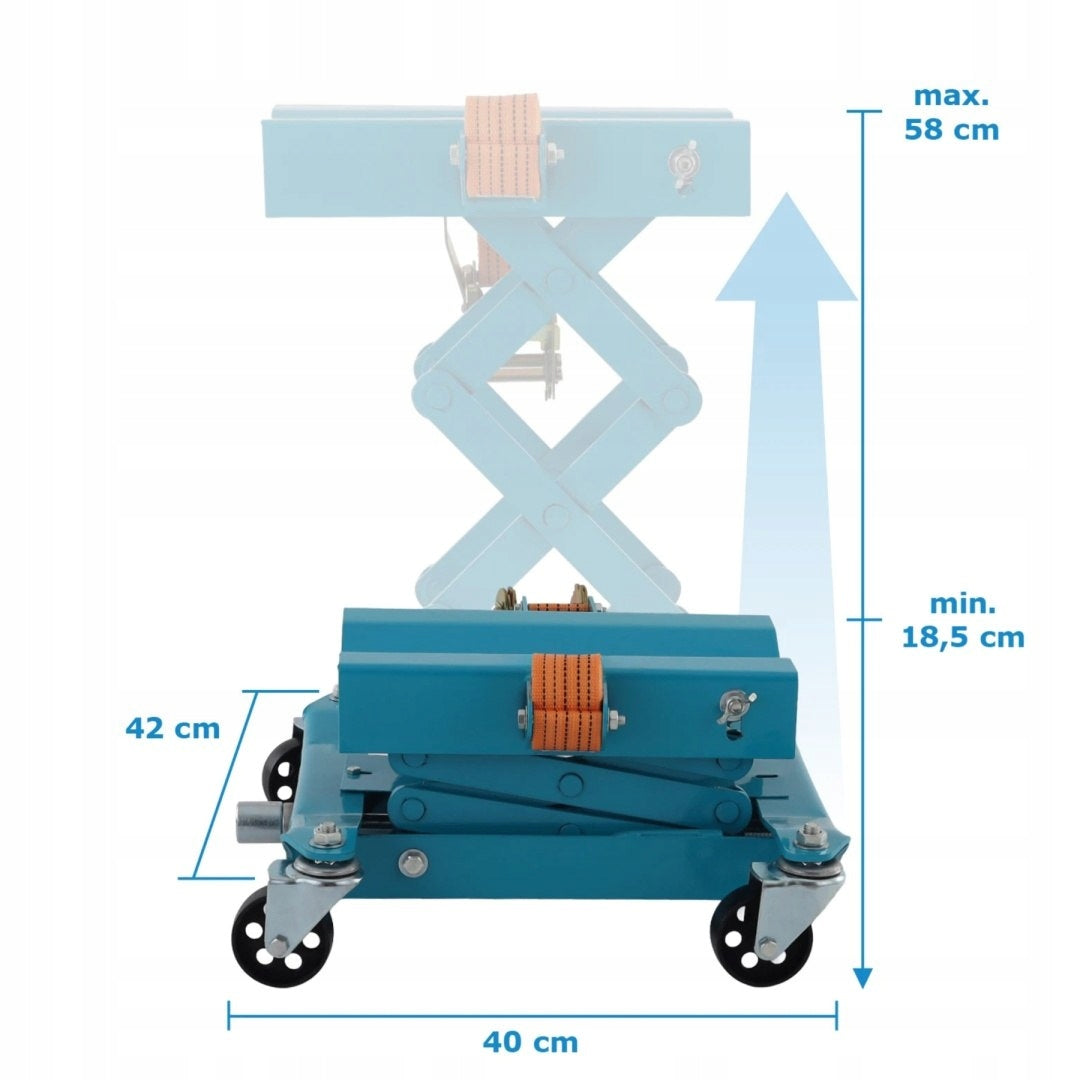 Gearbox lift 200kg Bituxx wheels belt workshop Brand Bituxx