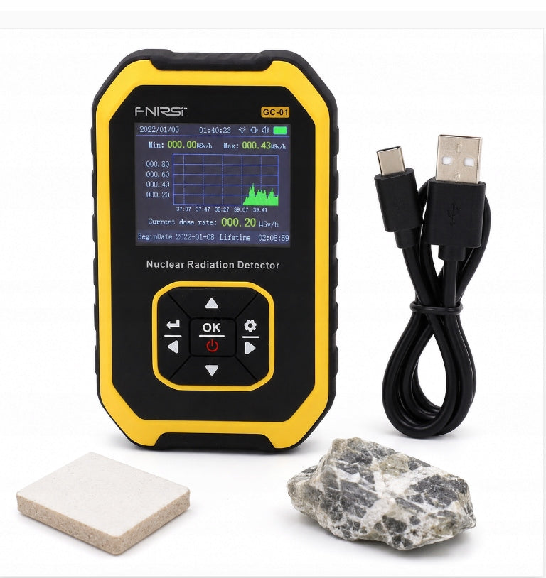 Geiger counter radiation tester dosimeter GC01LCD and AKU