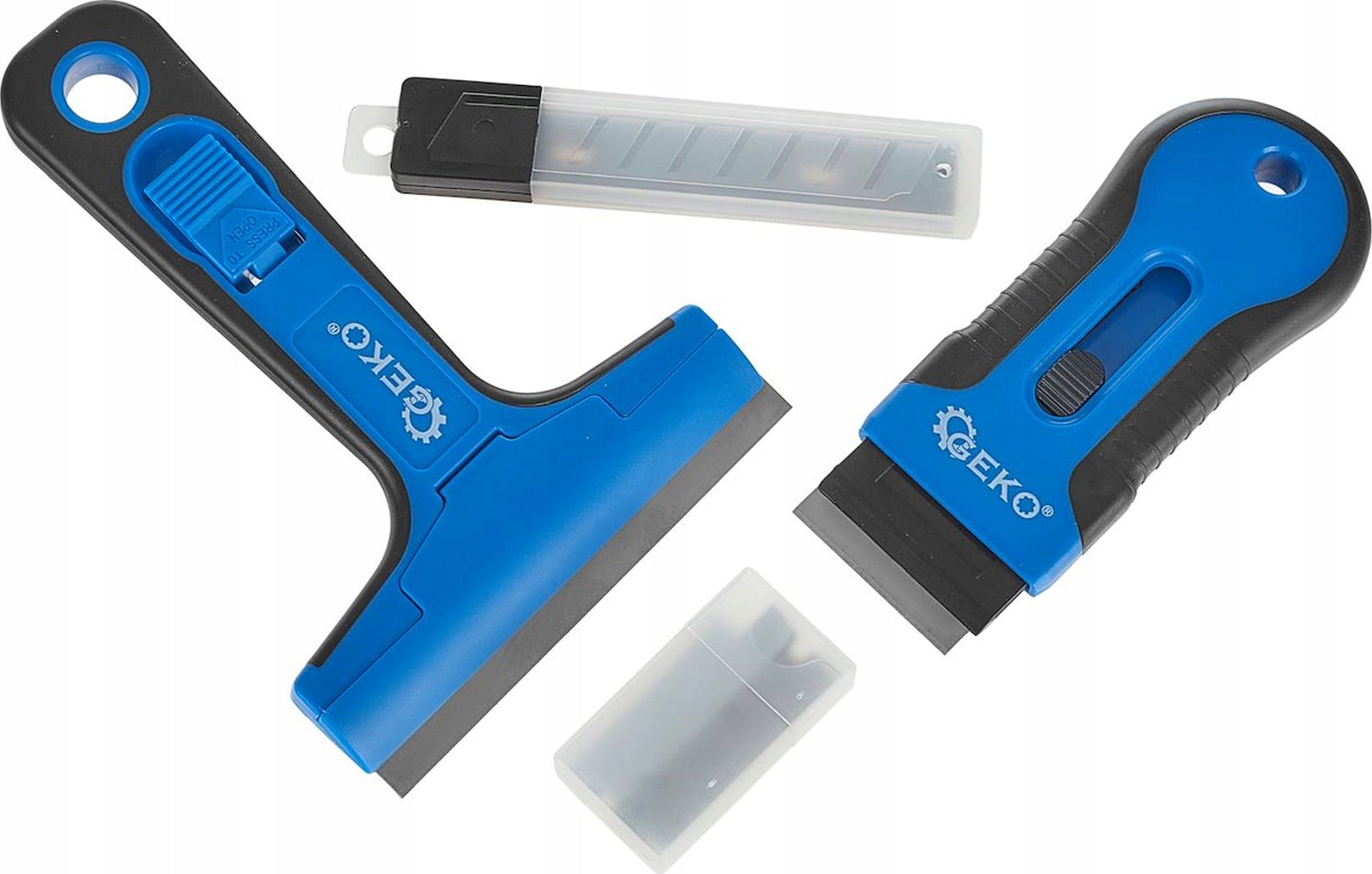 Geko Glass cleaning scraper set 12el. G66061