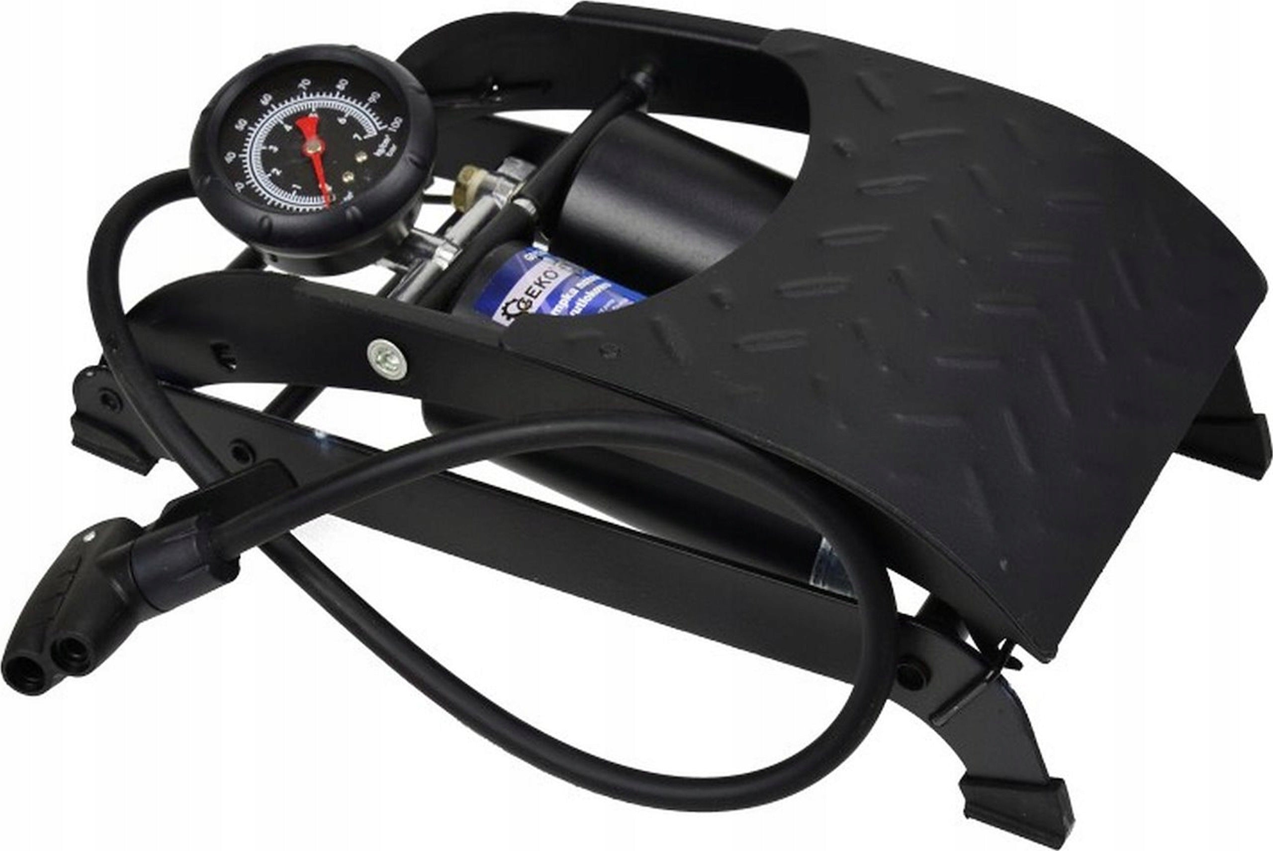 Geko Profi two-piston foot pump with pressure gauge 7 bar Brand Geko