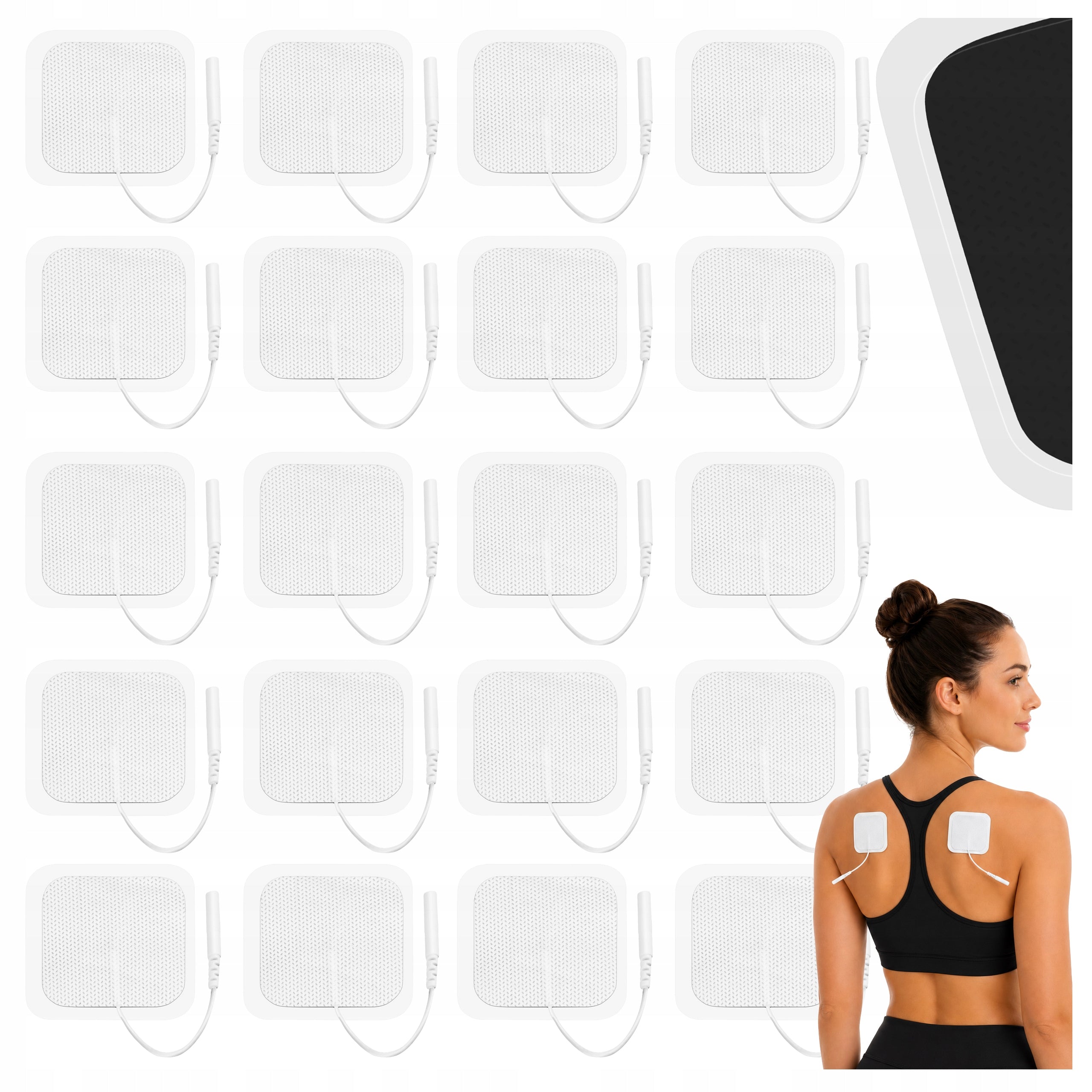 Gel Electrodes Tens Ems Overlays for Electrostimulation Pads Set of 20
