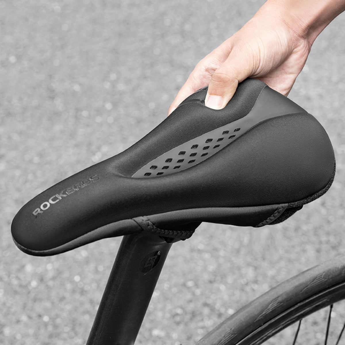 Gel cover for bicycle saddle, gel, men's, women's, saddle Brand Rockbros