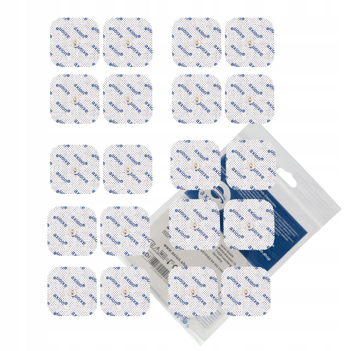 Gel electrodes TENS EMS for Compex SP FIT SNAP 5x5 cm self-adhesive 20 pcs Medical device yes