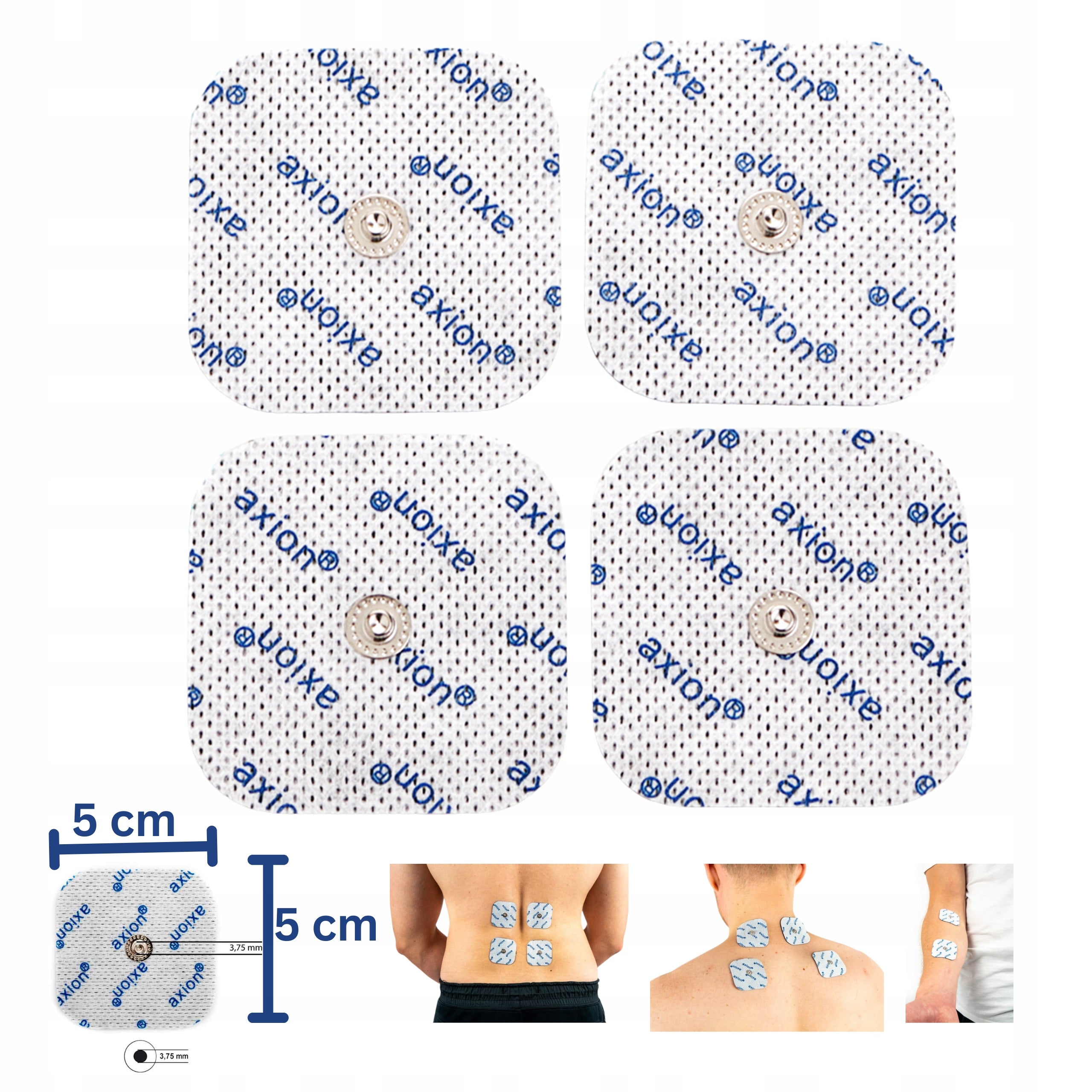 Gel electrodes TENS EMS for Compex SP FIT SNAP 5x5 cm self-adhesive 20 pcs Packaging status original