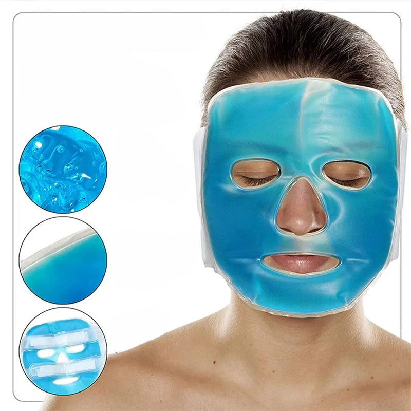 Gel face cooling mask compress for migraine headache cold Medical device no