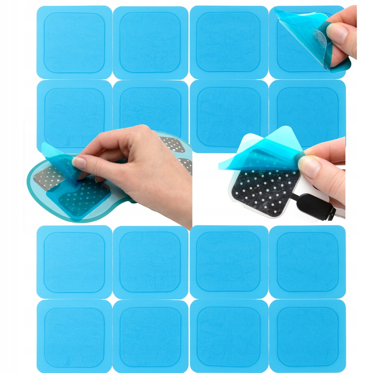 Gel pads for Beurer EM59 EM89 EM50 gel electrodes TENS EMS 16 pcs. Packaging status original